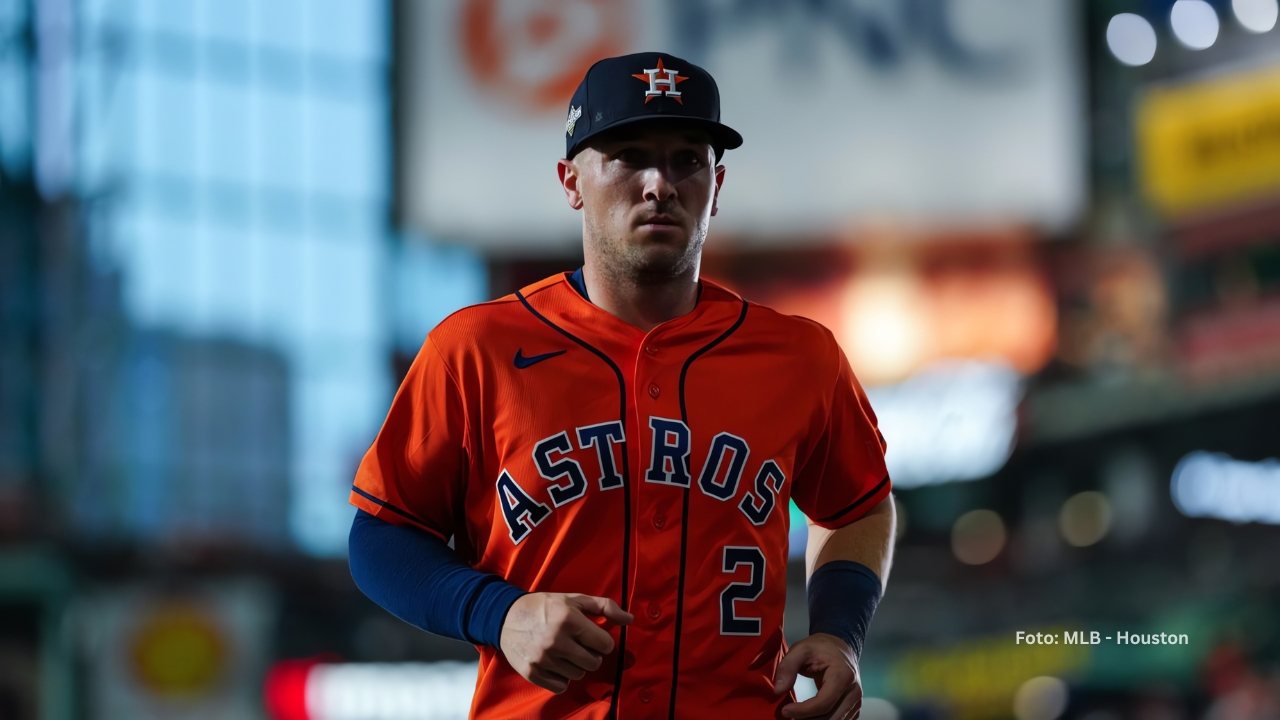 Alex Bregman con el uniforme de Houston Astros