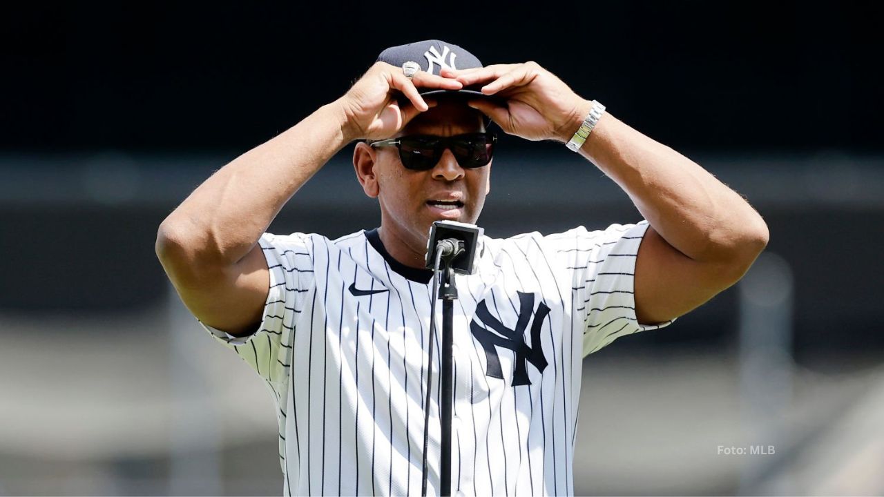 Alex Rodríguez en homenaje de Yankees