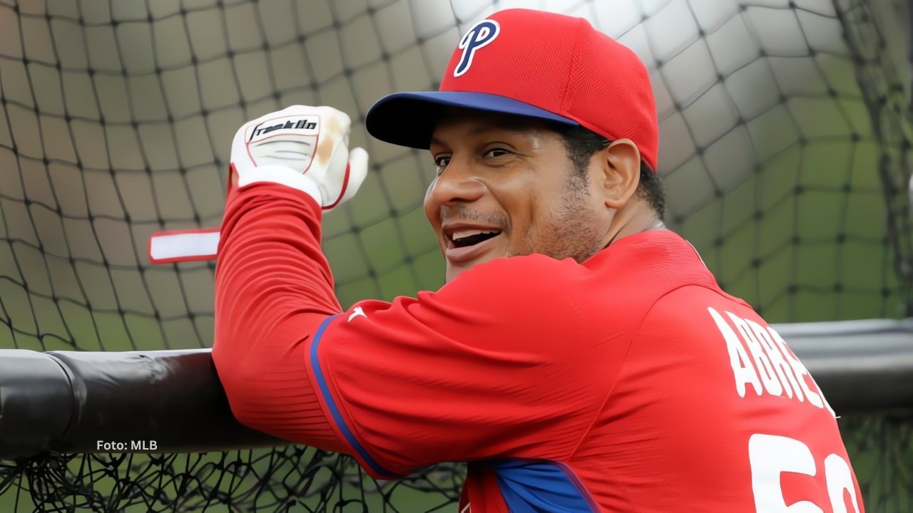 Bob Abreu en un Spring Training con Philadelphia Phillies