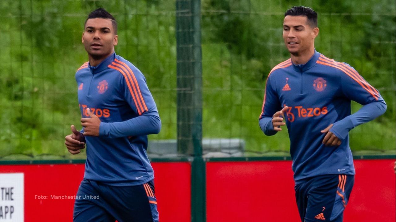 Cristiano Ronaldo con Casemiro