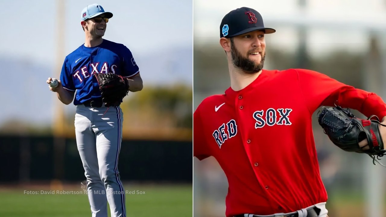 David Robertson con Texas Rangers y Chris Martin con Boston Red Sox