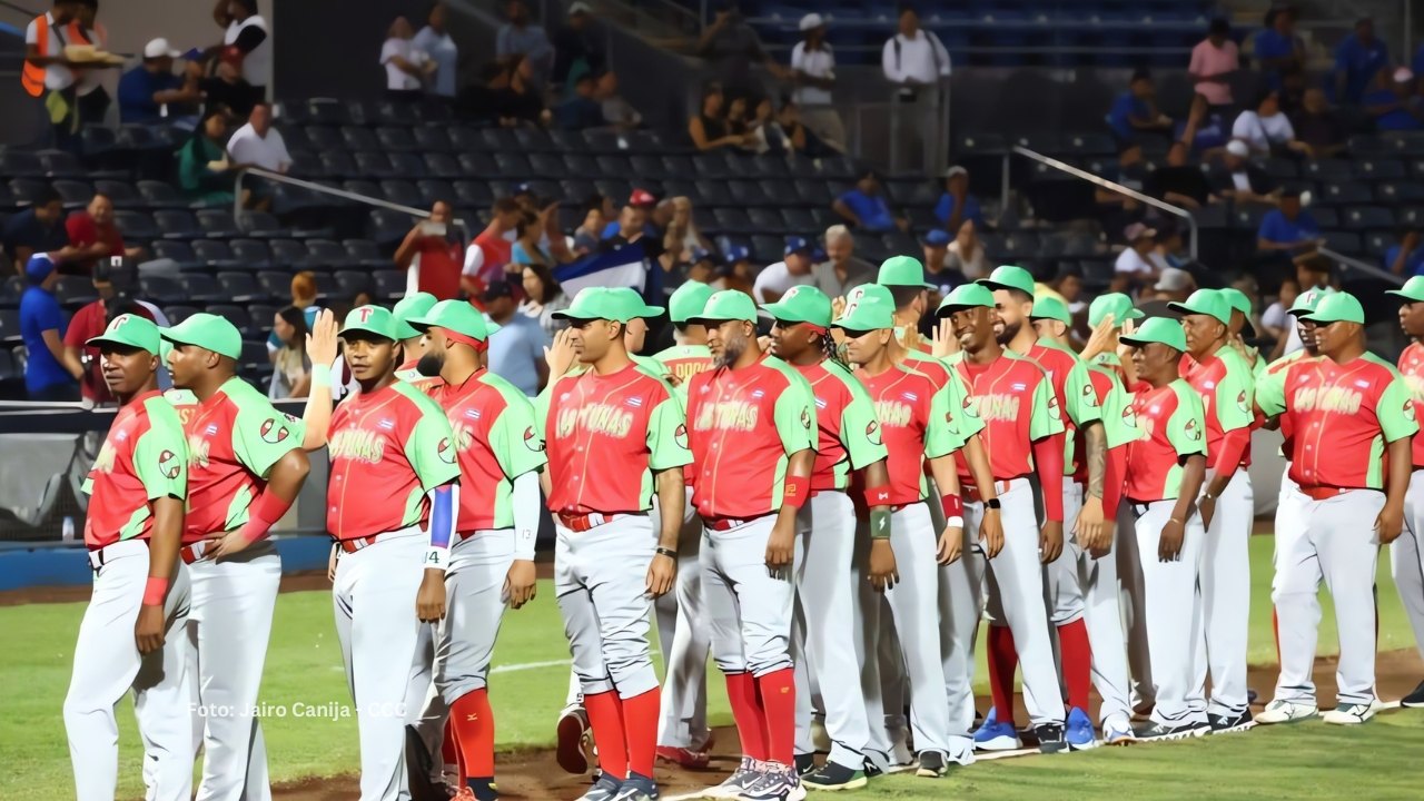 Jugadores del conjunto de Las Tunas