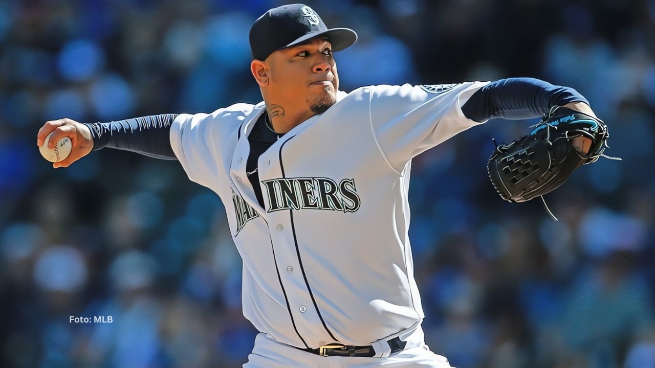 Félix Hernández lanzando con Seattle Mariners