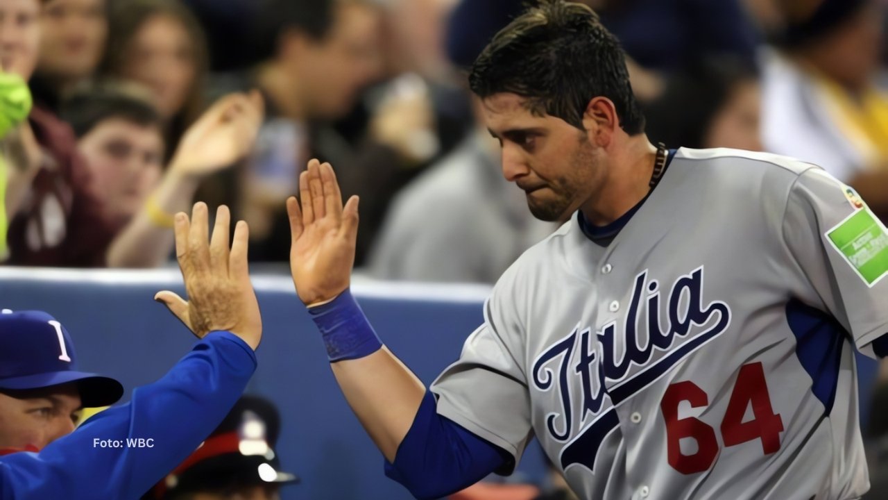 Francisco Cervelli en un juego con Italia en el Clásico Mundial de Beisbol