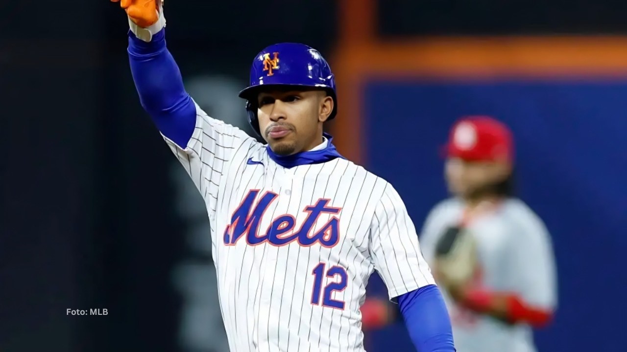 Francisco Lindor con el uniforme de New York Mets