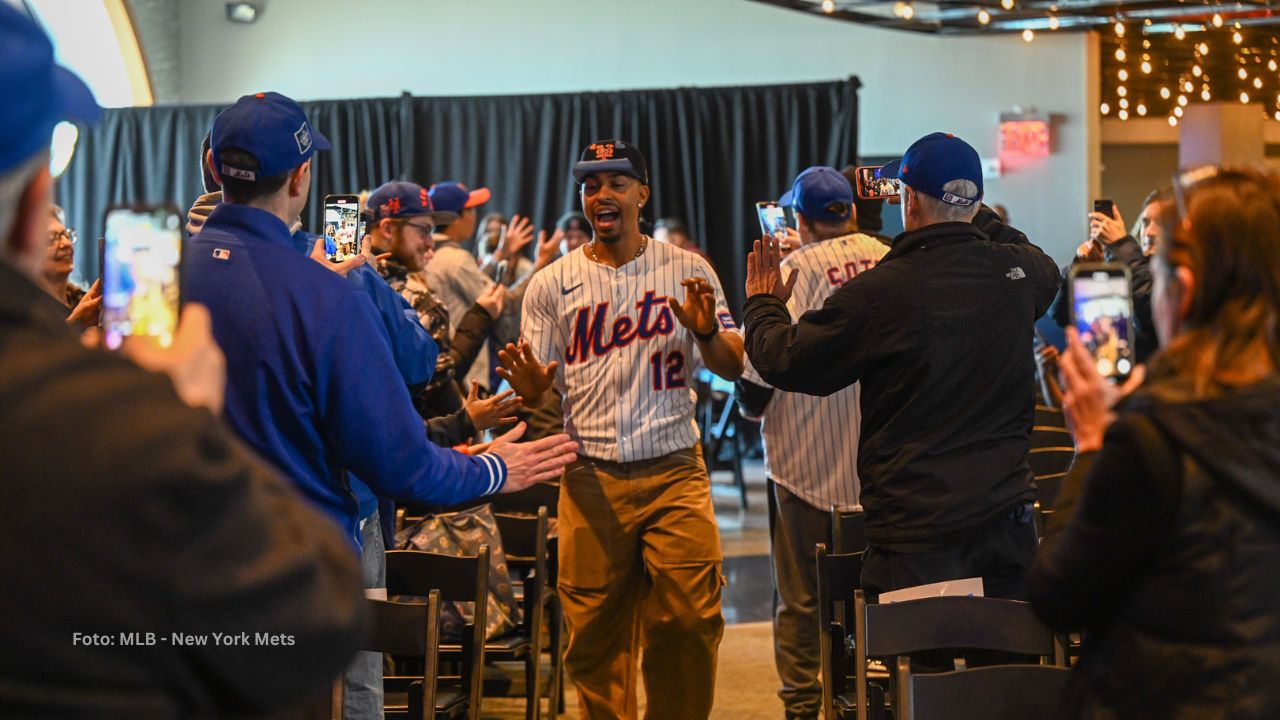 Francisco Lindor y Pete Alonso New York Mets