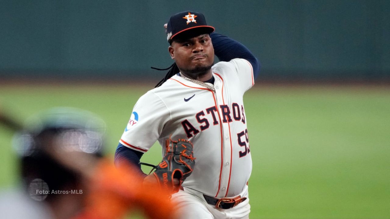 Framber Valdez con Houston Aastros