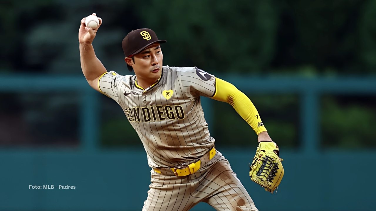 Ha-Seong Kim cubriendo con San Diego Padres