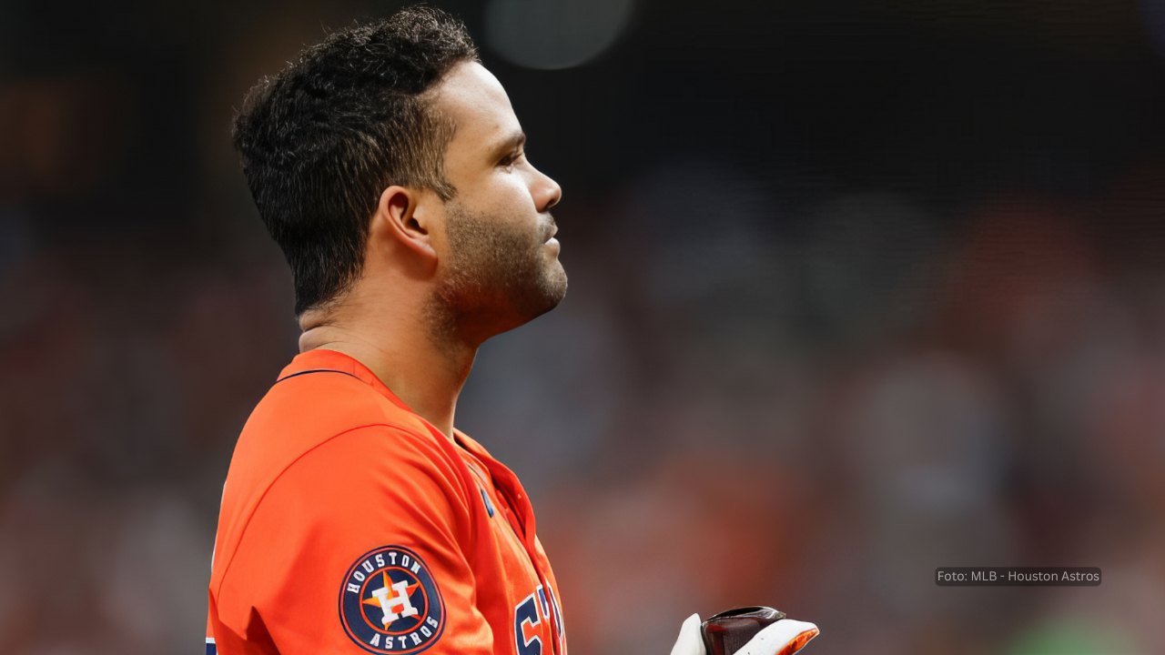 Jose Altuve con uniforme de Houston Astros