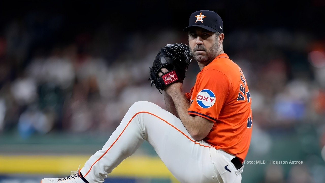 Justin Verlander en la lomita con Houston Astros