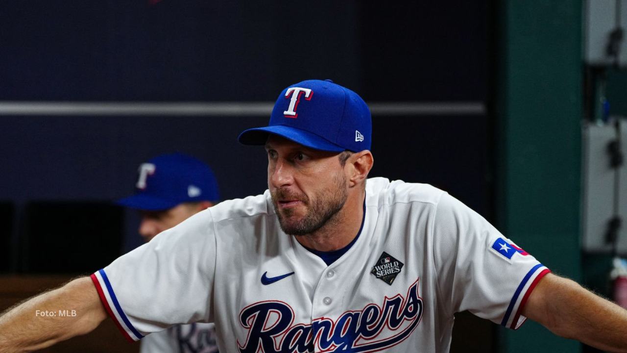 Max Scherzer con Texas después de jugar para New York Mets