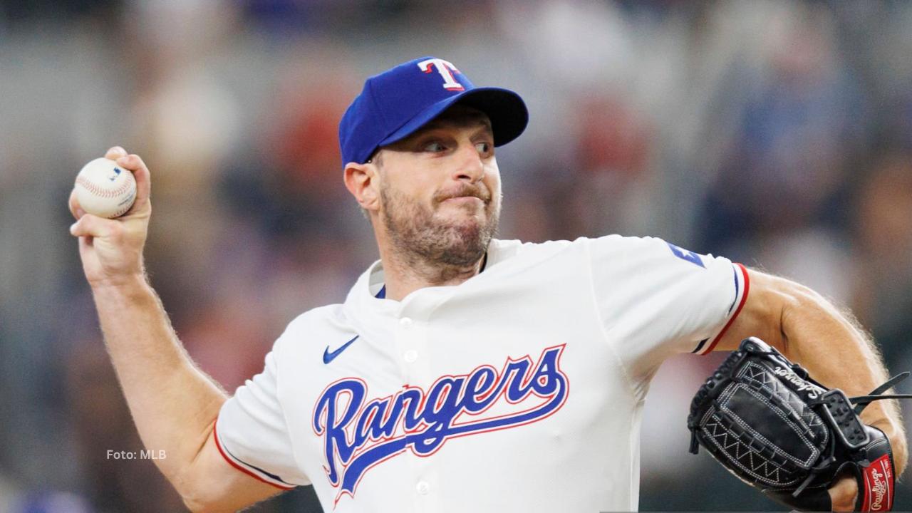 Max Scherzer con Texas después de jugar para New York Mets