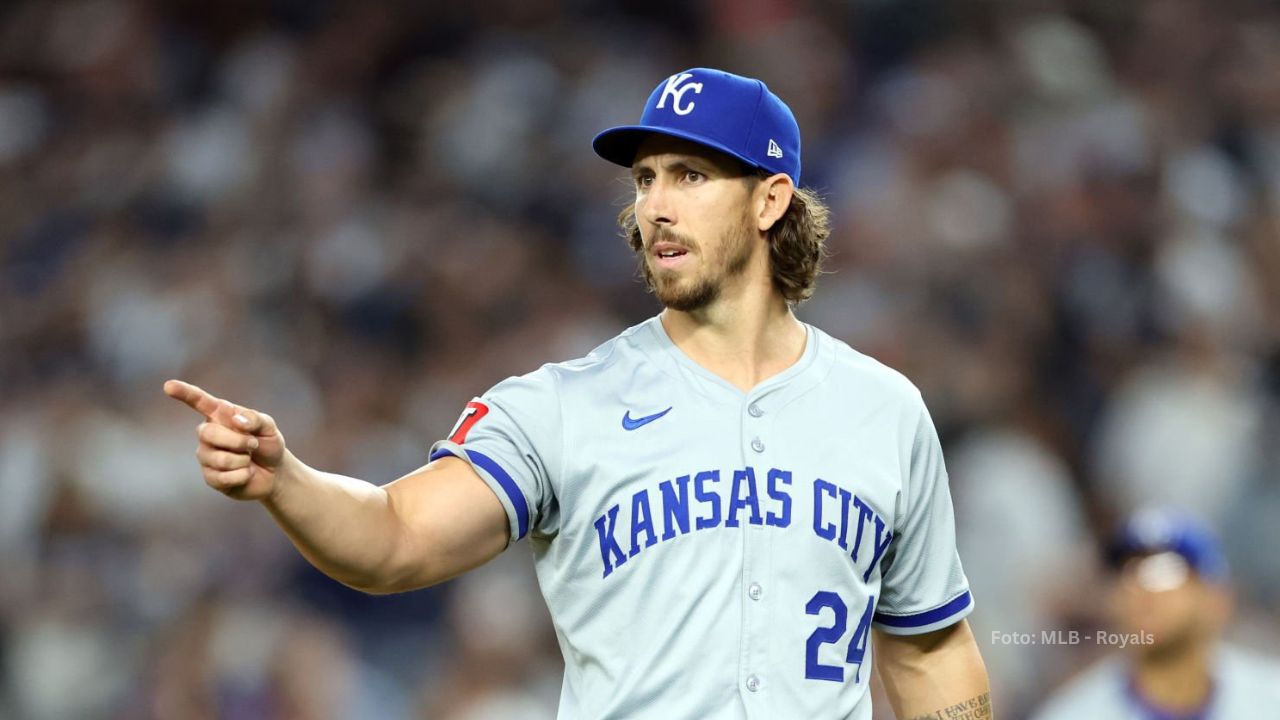 Michael Lorenzen con Kansas City Royals.