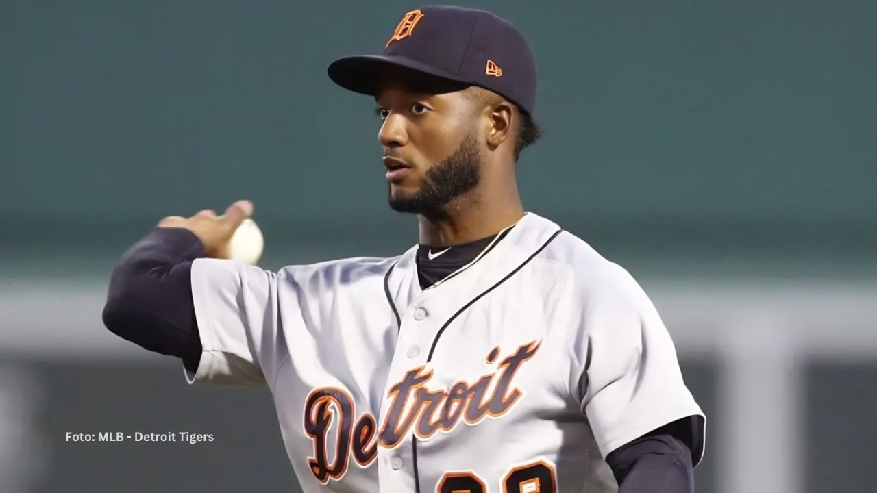 Niko Goodrum en un juego con Detroit Tigers