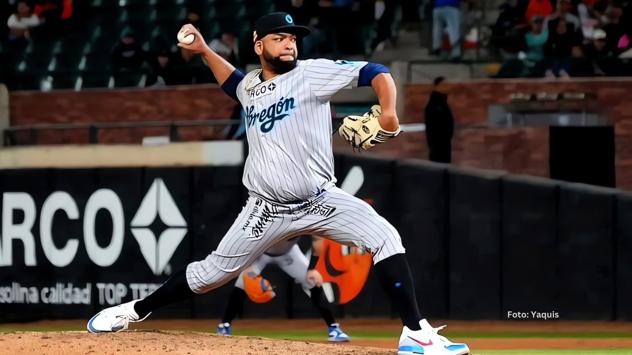 Odrisamer Despaigne lanzando con Yaquis de Obregón