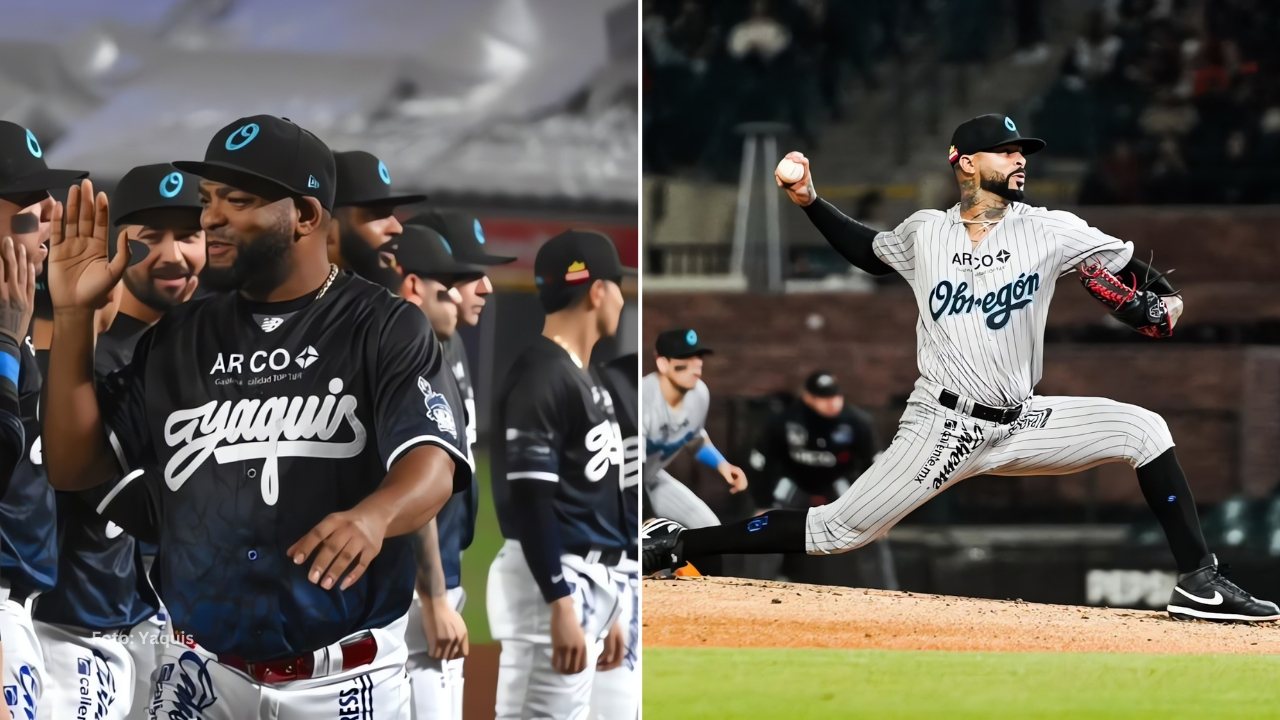 Odrisamer Despaigne y Vladimir Gutiérrez con Yaquis de Obregón