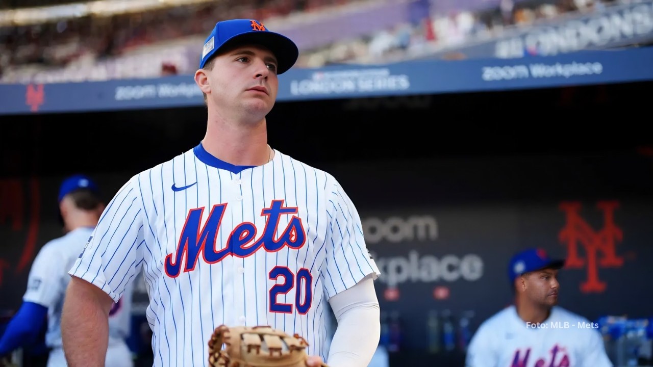 Pete Alonso en un juego con New York Mets