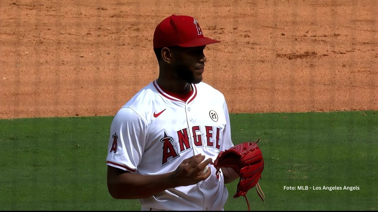 Roansy Contreras en la lomita con Los Angeles Angels. Baltimore Orioles
