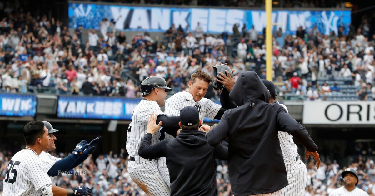 New York Yankees celebrando