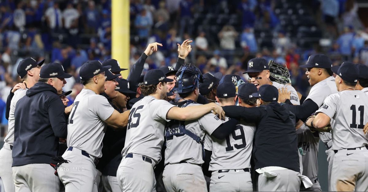 New York Yankees celebrando