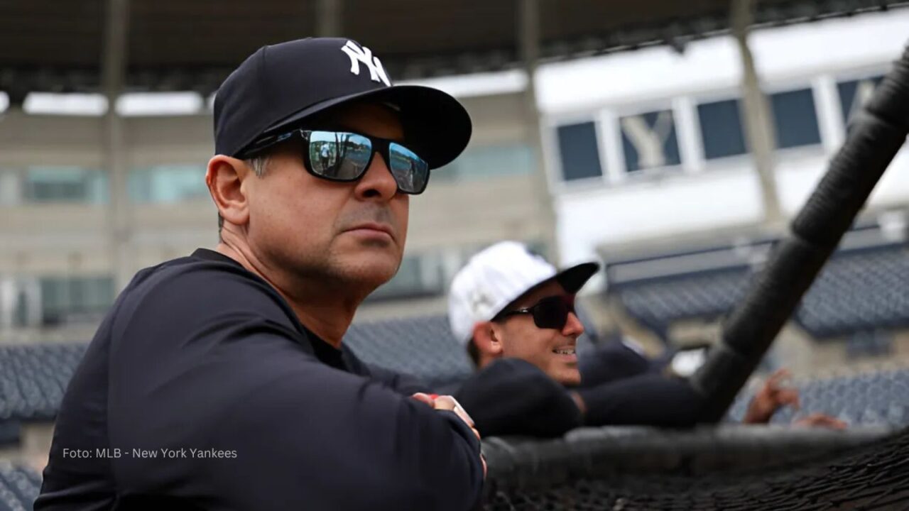 Aaron Boone en Spring Training