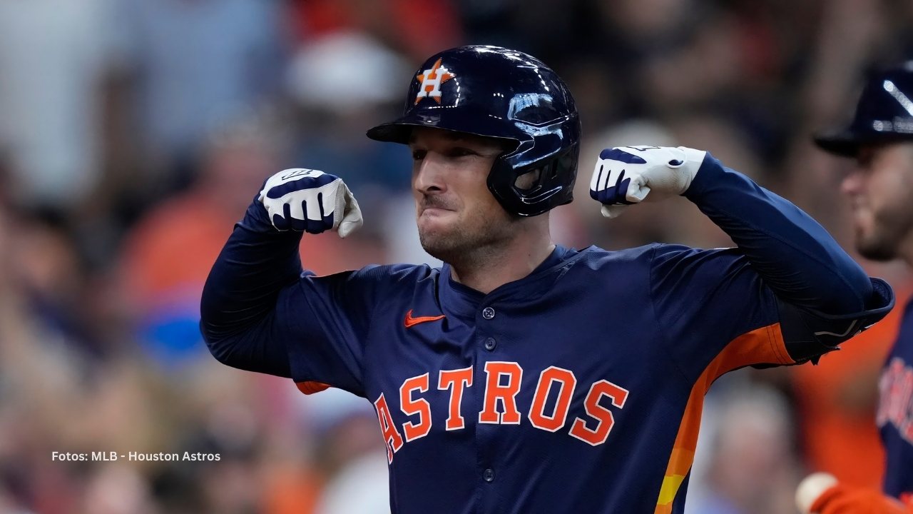 Alex Bregman con el uniforme de Houston Astros