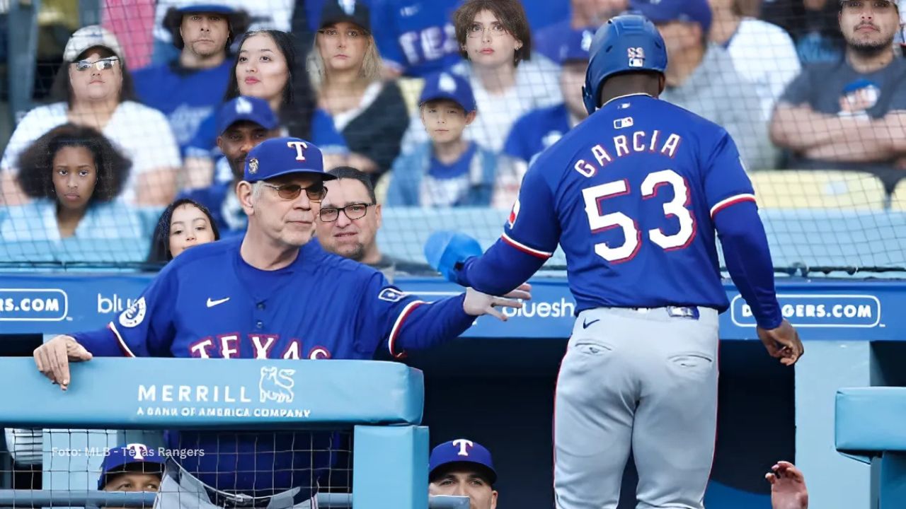 Bruce Bochy y Adolis García