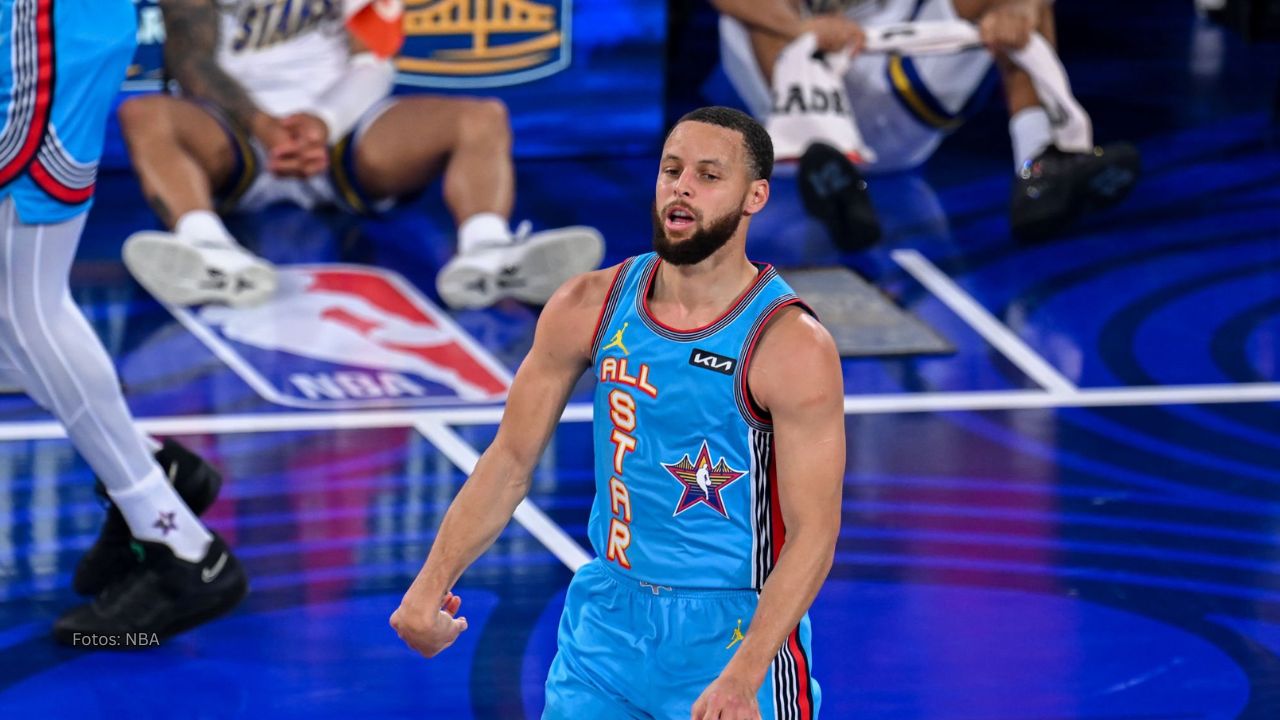 Por segunda vez en su carrera, Stephen Curry obtuvo el premio MVP del NBA All Star Game.