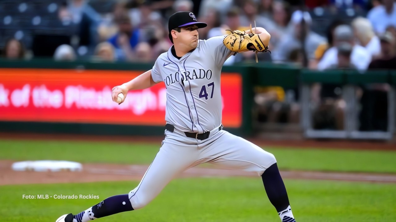 Cal Quantrill en la lomita con Colorado Rockies