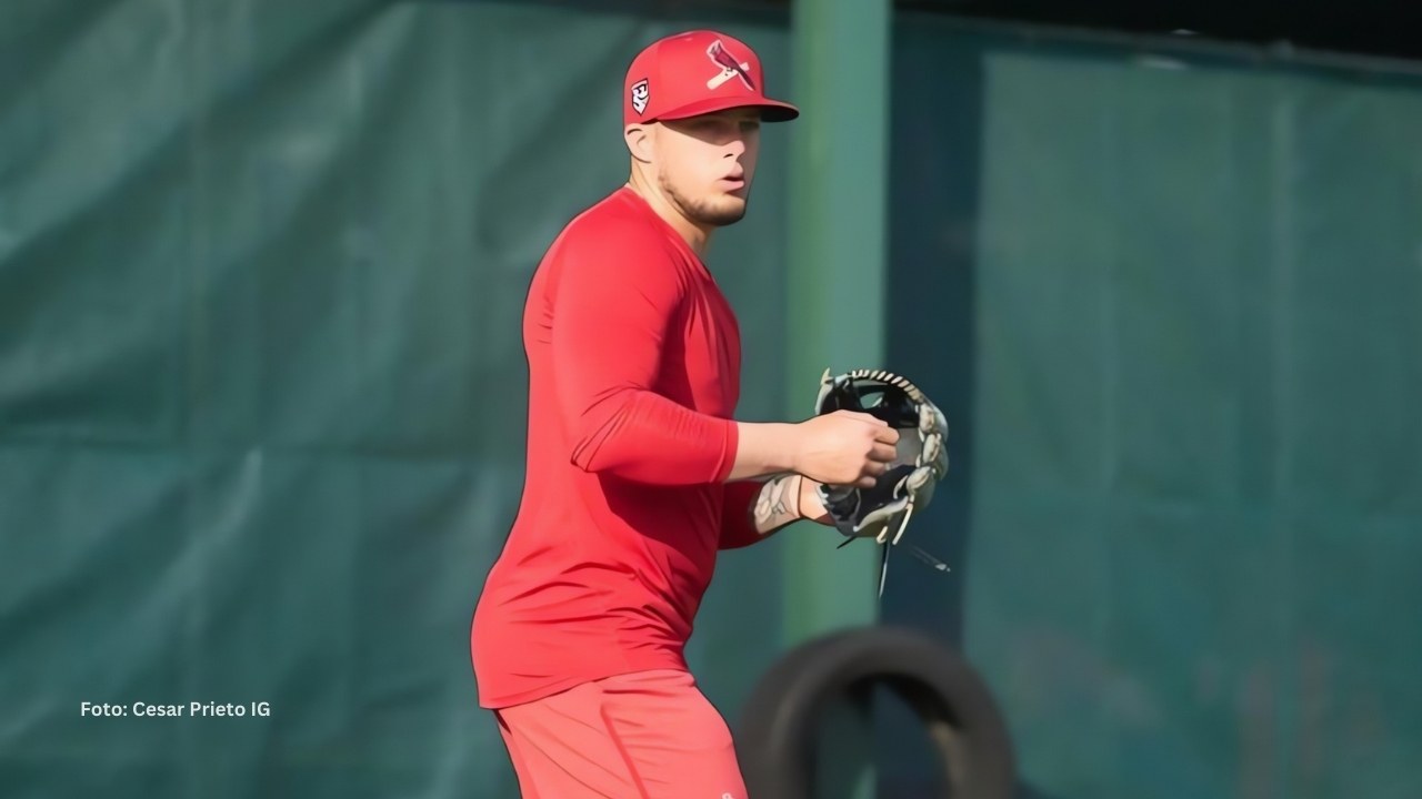 Cesar Prieto entrenando con St. Louis Cardinals