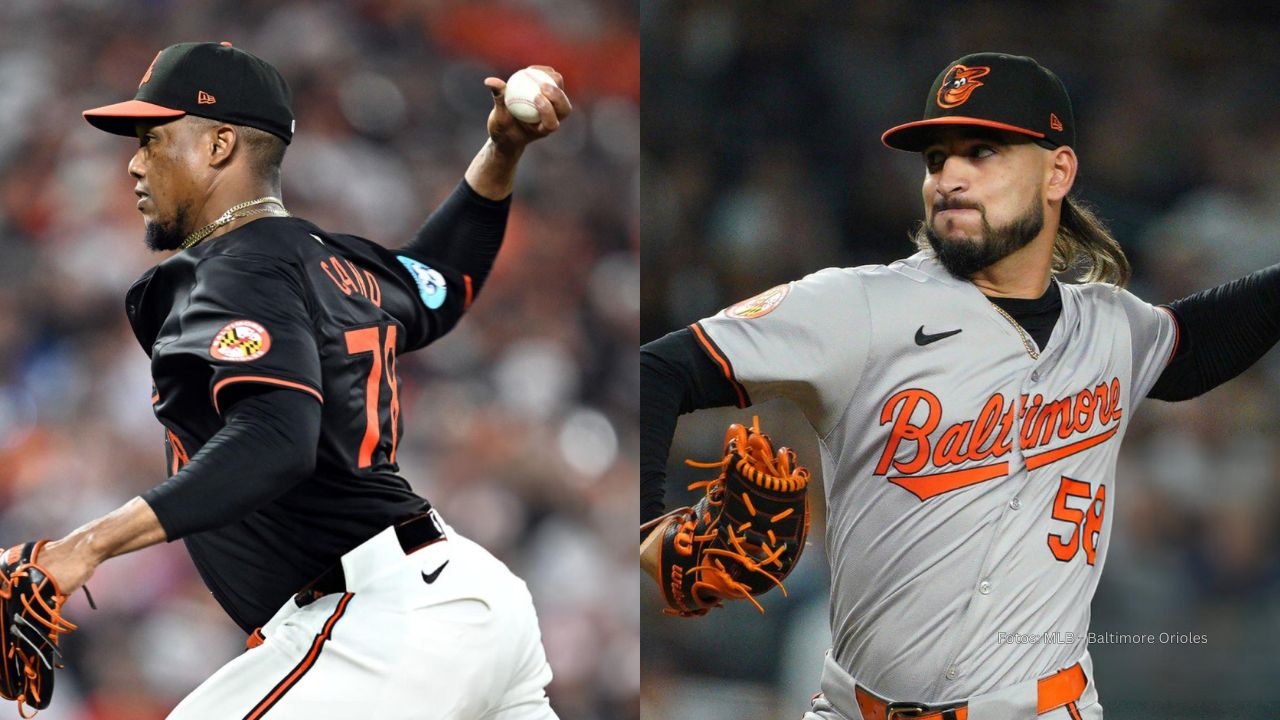 Los relevistas cubanos Yennier Cano y Cionel Pérez se subieron a la lomita durante la pretemporada de MLB 2025 con Baltimore Orioles.