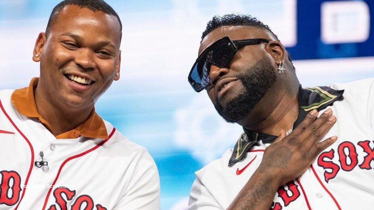 David Ortiz junto a Rafael Devers