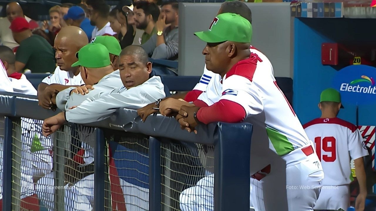 Dugout del equipo de Las Tunas en La Serie de las Américas