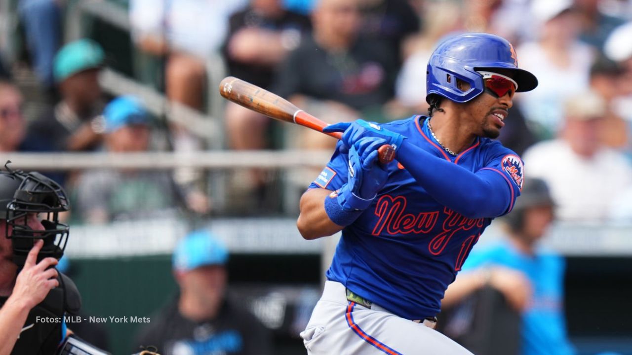 Francisco Lindor con el uniforme de New York Mets