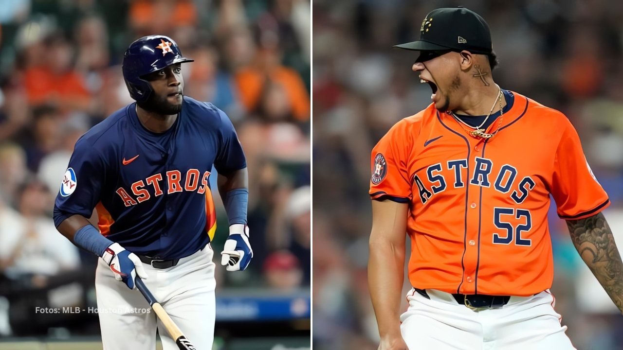 Yordan Alvarez y Bryan Abreu con Houston Astros