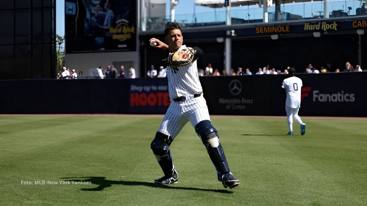 JC Escarra jugando con New York Yankees