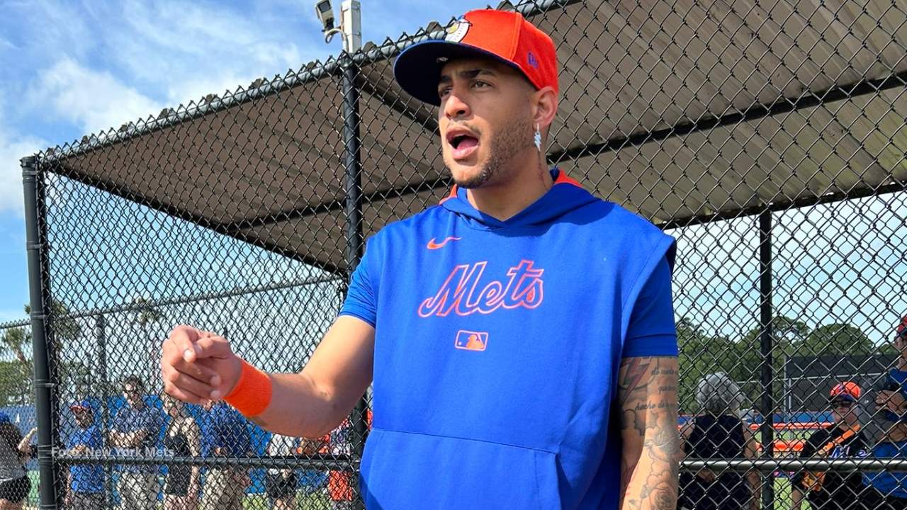 Jose Siri con el uniforme de New York Mets