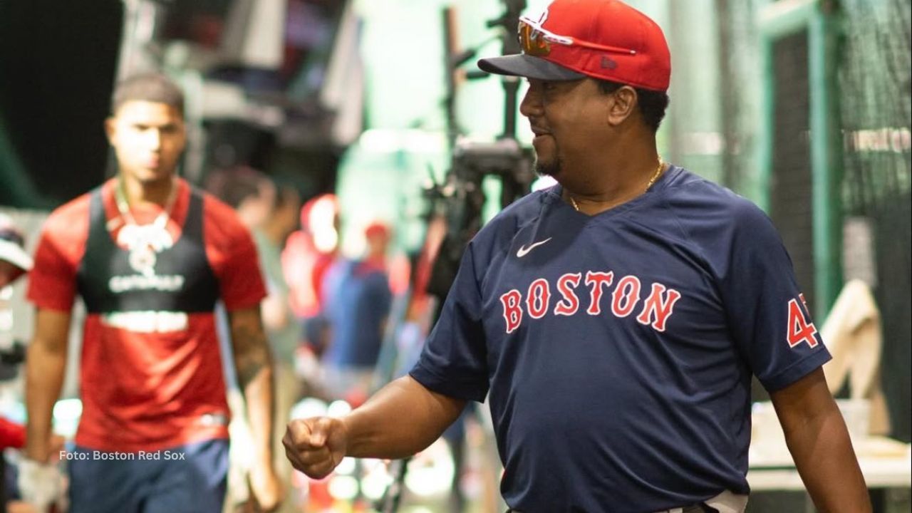 Pedro Martínez se sumó a los entrenamientos de Boston con el fin de continuar expandiendo su legado.