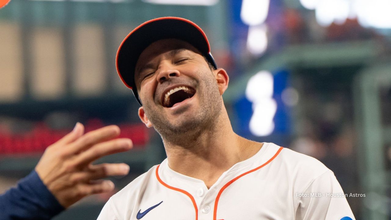 Jose Altuve con el uniforme de Houston Astros