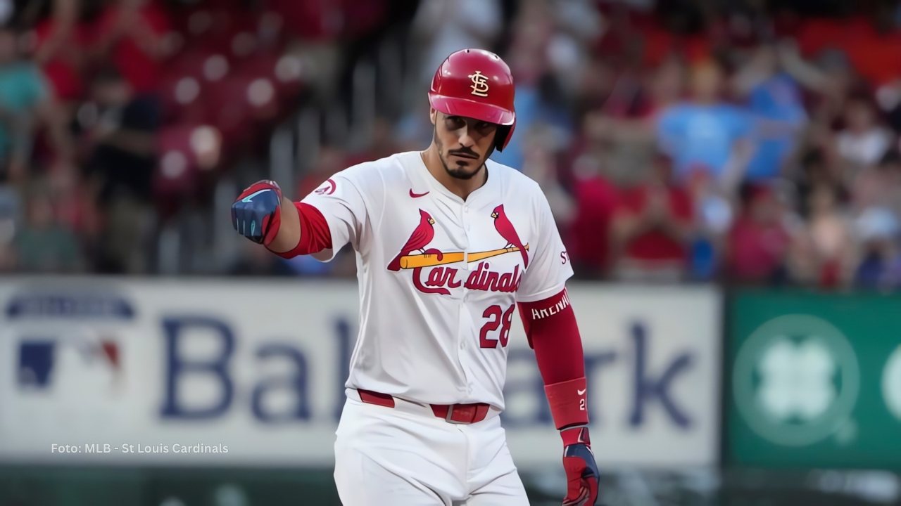 Nolan Arenado en un juego con St. Louis Cardinals