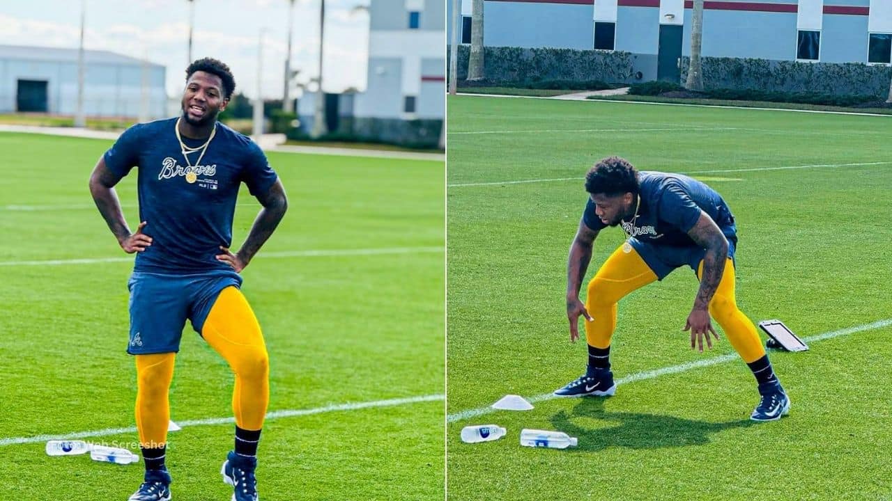 Ronald Acuña Jr entrena fuerte en CoolToday Park de Atlanta