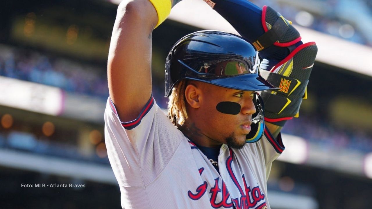 Ronald Acuña Jr se divirtió en practicas de Atlanta Braves