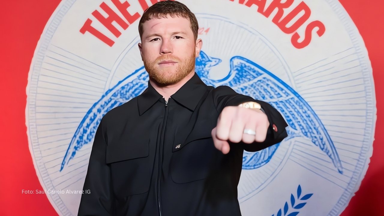 Saul Canelo Álvarez en una presentación