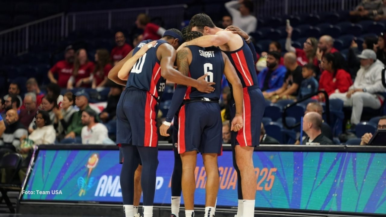 Jugadores del Team USA reunidos