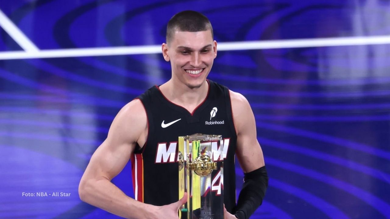 Tyler Herro venció en la ronda final del NBA All Star a Buddy Hield tras sumar 24 puntos.