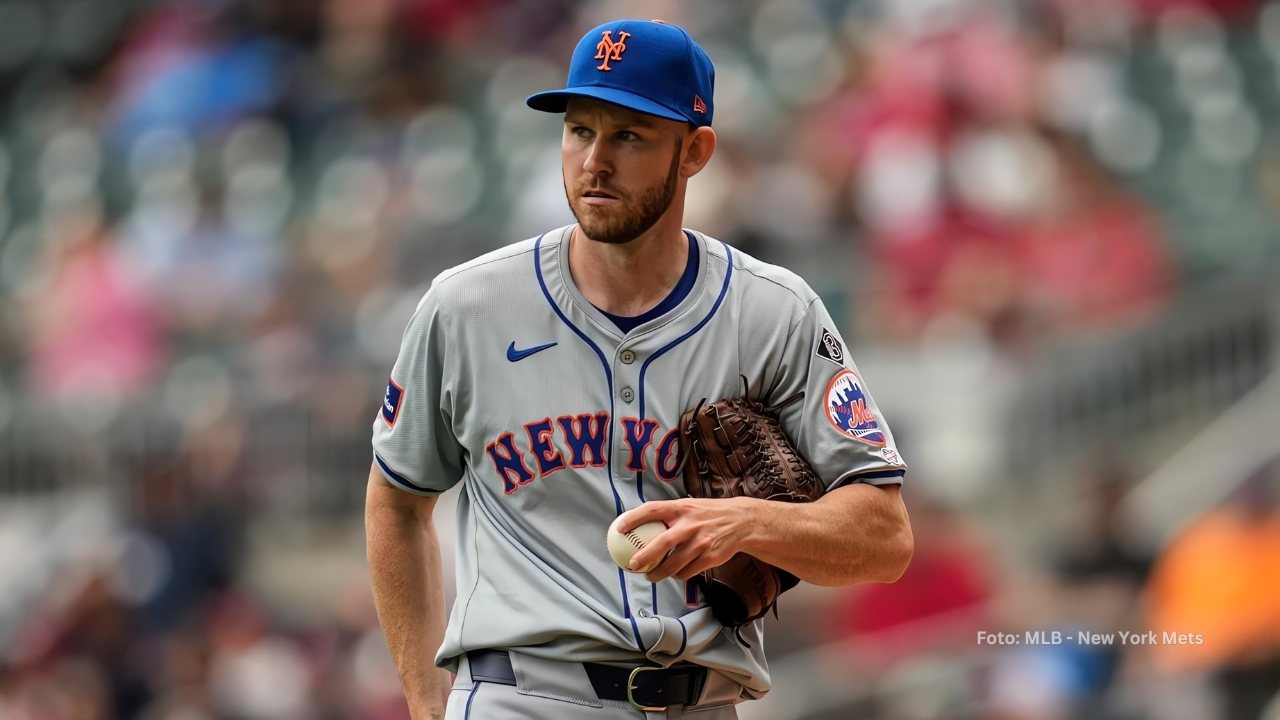 Tyler Jay con el conjunto de New York Mets