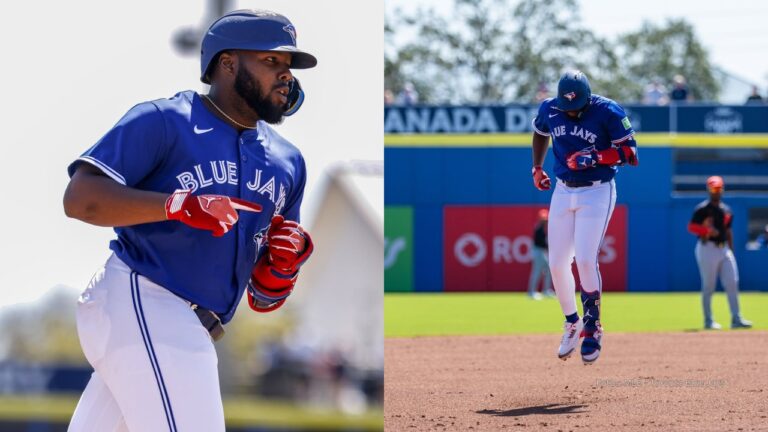 Vladimir Guerrero Jr con uniforme de Toronto Blue Jays