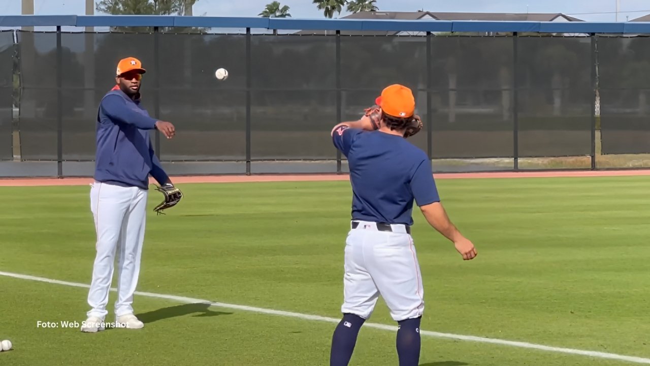 Jose Altuve junto a Yordan Alvarez, Houston Astros