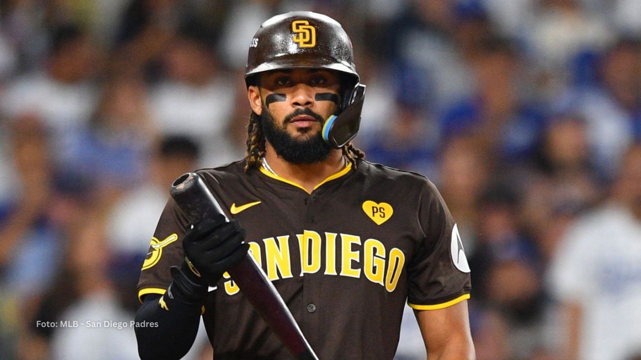 Fernando Tatis Jr con el uniforme de San Diego Padres