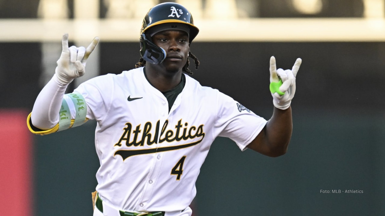 Lawrence Butler con uniforme de Athletics